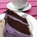 Lavender cake slice at Clive's Fruit Farm