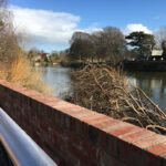 View of the River Wye at De Koffie Pot in Hereford