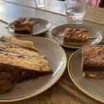 Biscoff cake, brookie and peanut butter slice at Brew & Bake in Cheltenham