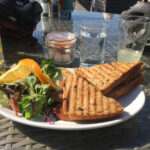 Ham and mustard toastie at Vegetable Matters Farm Shop