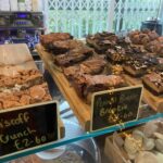 Traybake selection at the Revolution Cafe in Moreton-in-Marsh, Gloucestershire