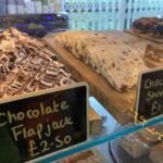 Traybake selection at the Revolution Cafe in Moreton-in-Marsh, Gloucestershire