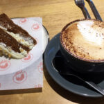 Cappuccino and carrot cake