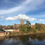 Hereford Cathedral and the River Wye