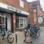 Outside Gorilla Coffee Cafe in Birmingham