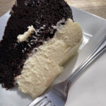 Chocolate and Guinness cake at The Malthouse cafe in Ledbury
