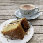 Lemon and blueberry cake at the Garden Tea Rooms at Witley Court