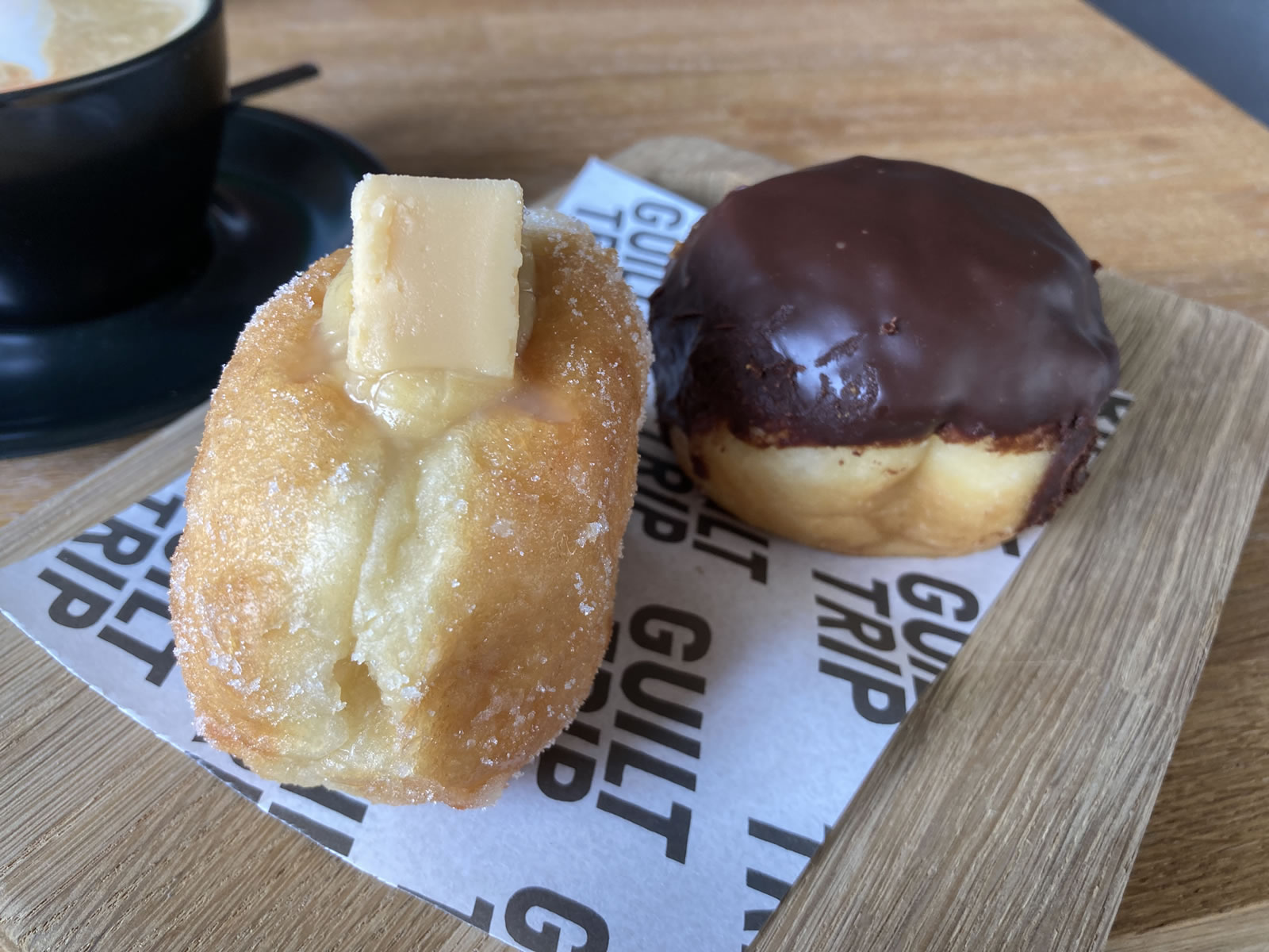 guilt trip coffee donuts
