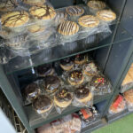 Doughnuts and tarts at St George's Bakery, Corse