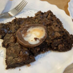 Creme egg brownie at Mr Fitzpatrick's in Rawtenstall