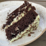 Mint chocolate chip cake at The Larch Barn in Cleobury Mortimer