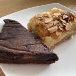 Brownie and pear slice from The Bake House in Salcombe