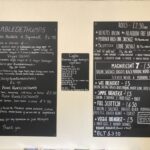 Menu at the Well of the Seven Heads takeaway