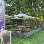 Outdoor seating at Food Champs Cafe near to Henley-in-Arden