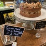 Coffee cake at the Honey Cafe in Bronllys near Brecon