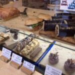 Cakes, bagels and focaccia at The Hairy Barista in Totnes, Devon
