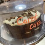 Delicious carrot cake at Tagg Lane Dairy in the Peak District National Park