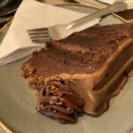 Chocolate Biscoff drip cake at The Skinny Kitten cafe in Barton-under-Needwood