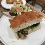 Roasted veg foccacia at Ue Coffee Roasters Roastery Cafe in Witney