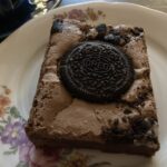 Oreo brownie at the New England Coffee House in Stow-on-the-Wold