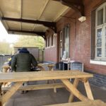 Outdoor seating at The Railway Cafe in Wombourne