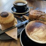 Coffee and pastries at Bean & Bread in Abergavenny