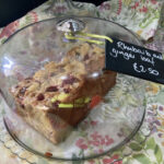 Rhubarb and ginger cake at The Old Dairy Tearoom in Longhope
