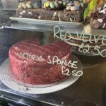 Red velvet sponge at The Colliers Arms Cafe in Clows Top, Worcestershire
