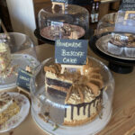 Cake selection at Food for Thought in Cardigan