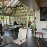 Inside Holloways Glasshouse cafe in Suckley, Worcestershire