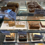 Cake selection at The Cwtch Cafe in Builth Wells, Powys