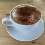 Cappuccino at Wayside Farm Shop & Tearoom in Wickhamford, Worcestershire