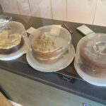 Cake selection at Bringsty Vintage Cafe in Bringsty, Herefordshire
