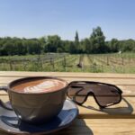 Cappuccino at Hayles Fruit Farm, Winchcombe, Gloucestershire