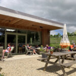 Outdoor seating at The Nuttery at Notgrove Hub