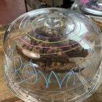 Chocolate brownie at The BikeShed Cafe in Barnstaple