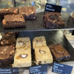Brownie and blondie range at Honey & Ginger cafe in Failand, near Bristol