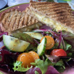Three cheese toastie at the Broadway Deli in the Cotswolds