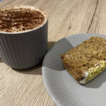 Courgette, lime & pistachio cake at The Little Deli in Hereford