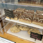 Millionaire shortbread and Biscoff cookies at The Baking Bird coffee van at Coombe Hill Farmshop