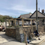 Outdoor seating at Cafe Croyde Bay