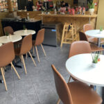 Inside Honey Blue cafe in Stratford-upon-Avon