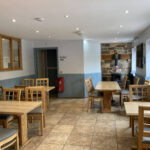 Indoor seating at the Penny Pot Cafe in Edale, Peak District