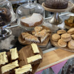 Cake, tray-bake and pastry selection at the Ring Feeder Cafe in Devon
