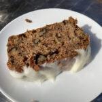 Courgette & walnut cake at Gil's cafe in Wolverley, Kidderminster 
