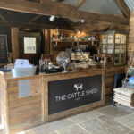 Inside the Cattle Shed cafe in Kington, Herefordshire