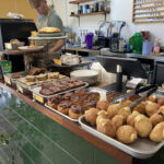 Cakes and doughnuts at Hips Social in Lydney
