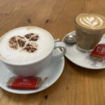 Cappuccino and flat white at Pantri in Llanberis