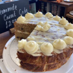 Carrot cake at Maisie's Courtyard Cafe in Tewkesbury