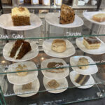 Cake selection at Hiller's Farm Shop & Cafe near Alcester